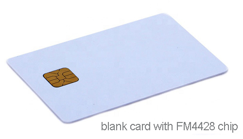 blank card with chip