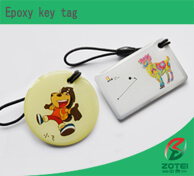 Epoxy key tag