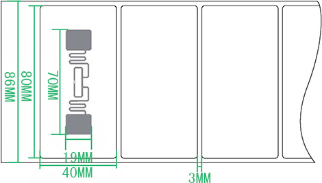 UHF sticky RFID label/inlay