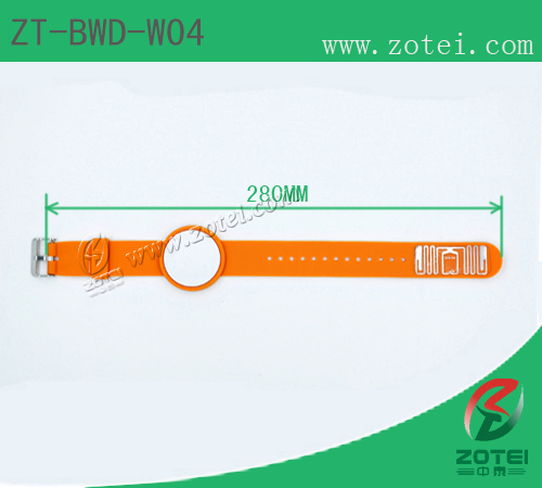 Soft PVC two chips RFID wristband:ZT-BWD-W04