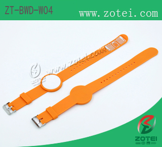 Soft PVC two chips RFID wristband:ZT-BWD-W04