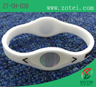 Anti-Counterfeit dual-ended silicone wristband