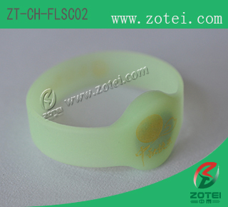 RFID round Luminous Silicone Wristband