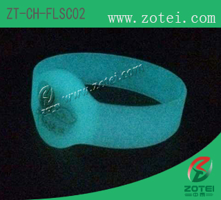 RFID round Luminous Silicone Wristband