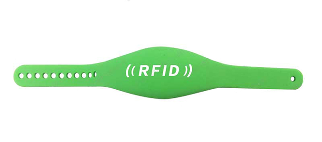 RFID oval silicone wristband