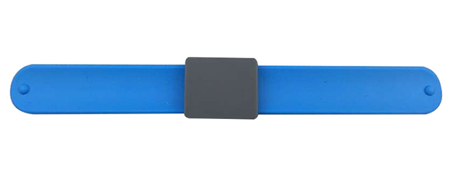 Clap silicone wristband