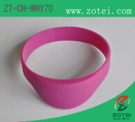 Half Round RFID Silicone Wristband