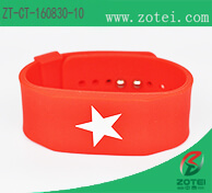 RFID silicone wristband (Concave-convex button)