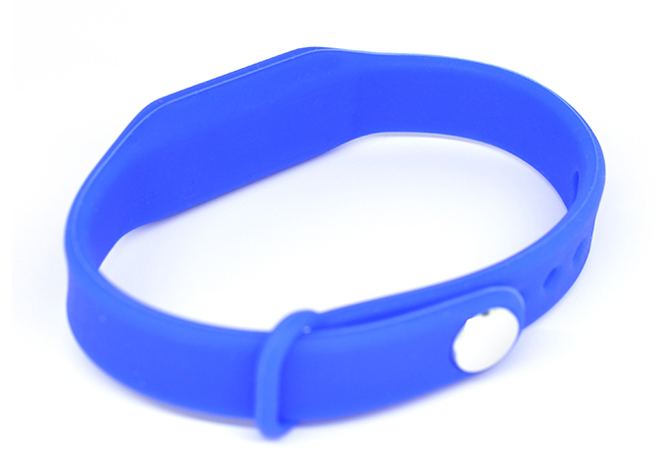 RFID rectangular silicone wristband