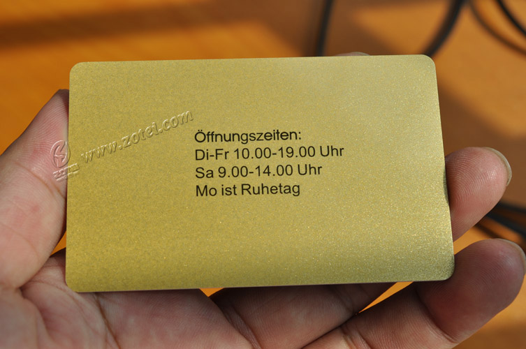 Gold metallic background card