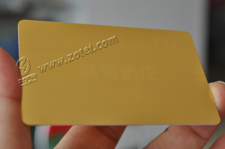 Wire drawing gold card